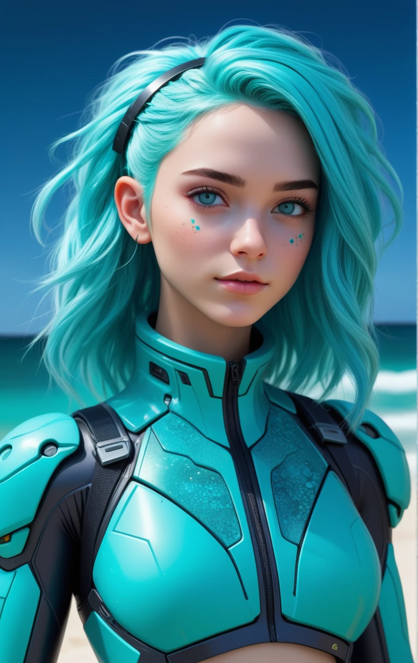 (in ARTIST style:1.4), (masterpiece:1.7),
cute teal hair 18yo girl on the beach with (science fiction texture, science fiction skin, someplastic, no humans, black background, simple background, still life, english text, realistic, device, skin texture) skin,
(masterpiece:1.8), (highest detailed:1.8), (angle:1.8), perfectly lighted, (contrast), (saturated), (((sharp focus))), (hyperdetailed:1.3), (intricate details:1.2), (Refined details:1.3),
(best quality:1.5), highly detailed textures, vibrant colors,
<lora:Someplastic:1_b>,
(ultra sharp focus:1.8), (detailed skin:1.8), (detailed windows:1.8), (thin lines:1.8), (best quality:1.8),
<lora:Apparatus_-_Traction_City_Walkers_Vehicles:0.7>,