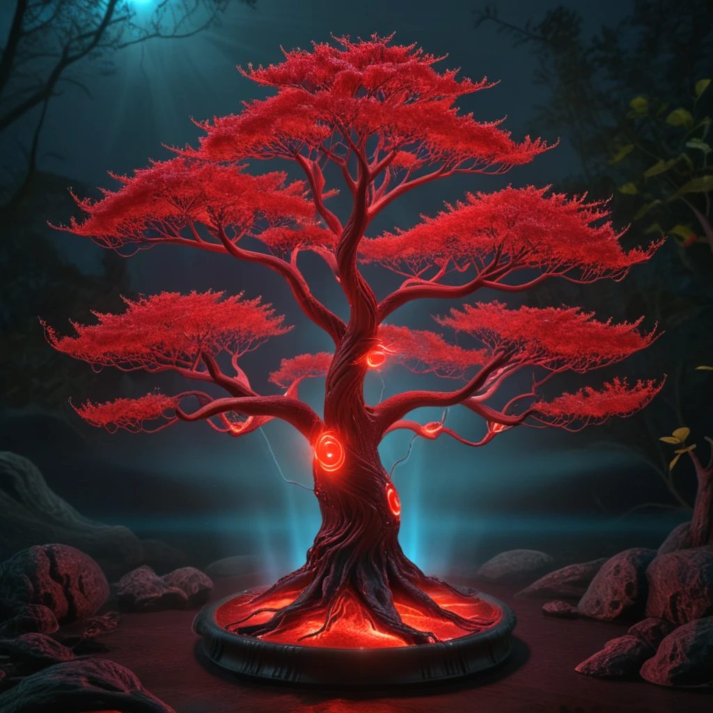 glowing tree(red)