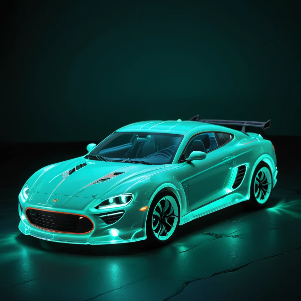 glowing car(green)