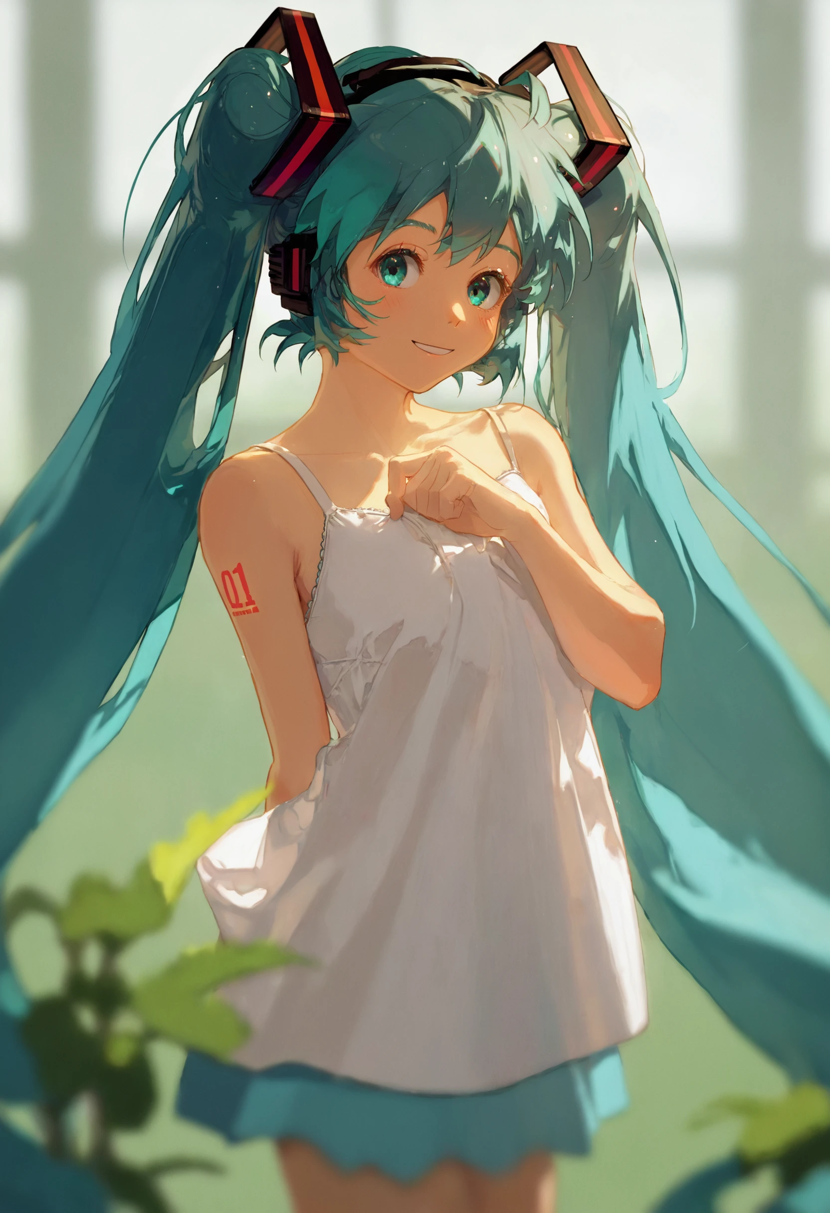 score_9, score_8_up, score_7_up, 1girl, hatsune miku, depth of field, foreshortening, backlighting, light smile
<lora:style_redum_pony_2:1>