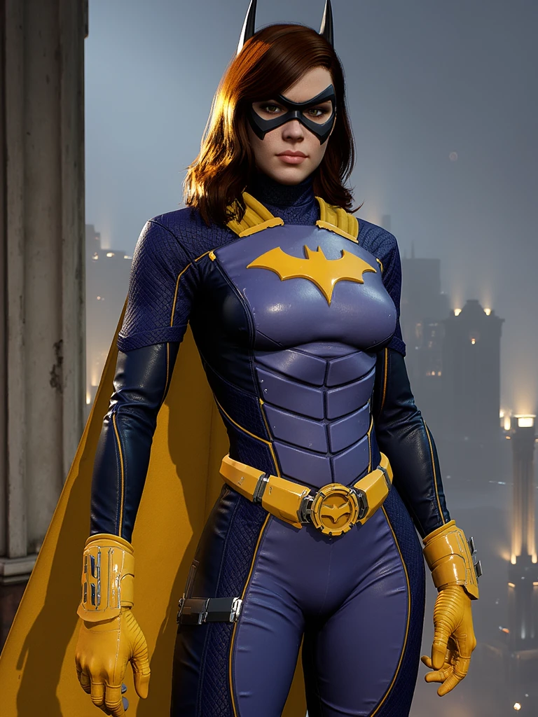 Batgirl, full body, hero pose,  <lora:batgirl_gotham_knights_v2:1>