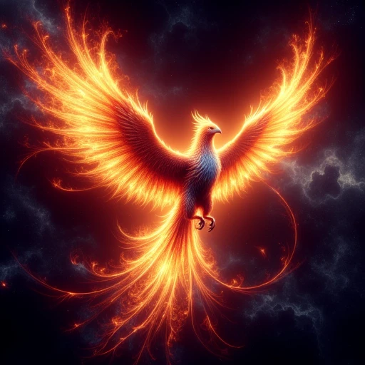 phoenix reborn in a blaze of wings in space