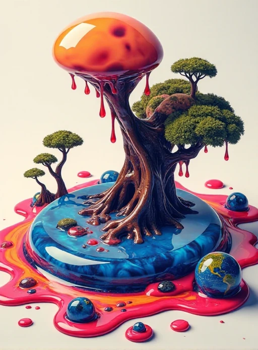 <lora:nkv_Abstract_fluid_strong:1> nkv style, liquid, abstract, surreal, illustrations, no head, diorama, infographics, UX UI, web design, dating site design