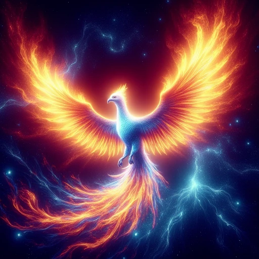 phoenix reborn in a blaze of wings in space