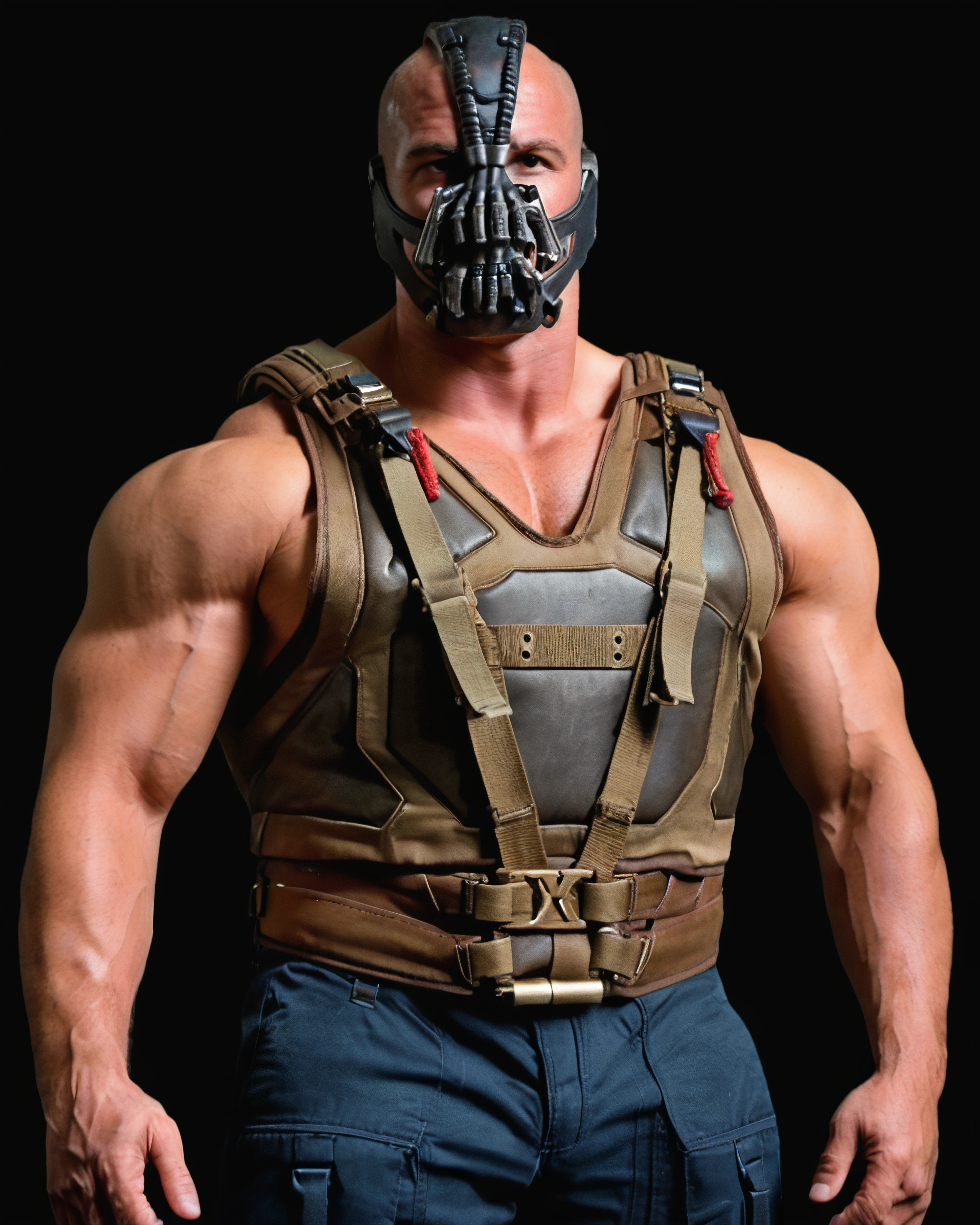 Bane with a lot of chest hair