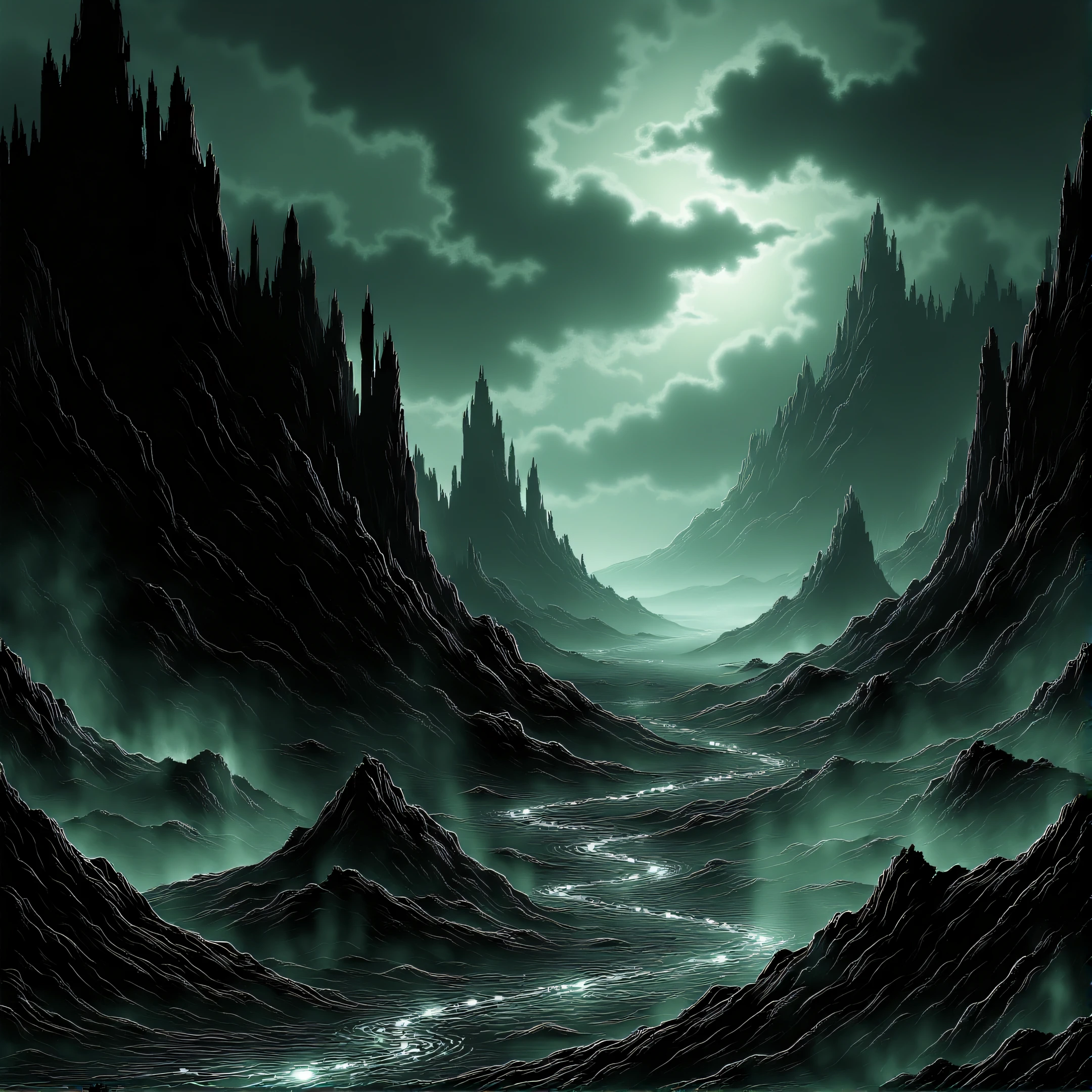 ArsWorldOfDarkness,  dark fantasy landscape