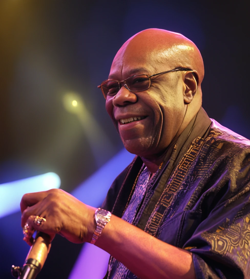 <lora:ManuDibango:1>A photo of Manu Dibango, proud, enjoying, beautiful, playful, 4k, highest quality, masterpiece