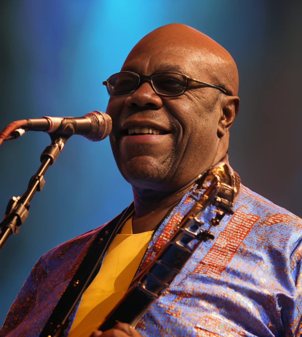 <lora:ManuDibango:1>A photo of Manu Dibango, proud, enjoying, beautiful, playful, 4k, highest quality, masterpiece