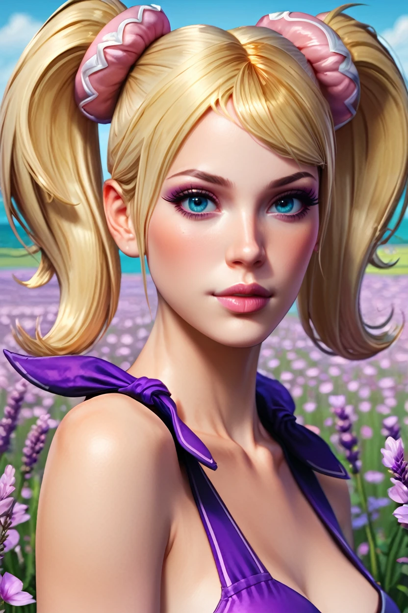 score_9, score_8_up, score_7_up, score_6_up
<lora:LCJuliet:0.8>
LCJuliet, 1girl, blonde hair, twin tails, blue eyes, looking at viewer, lavender field, midday, bright and vibrant with a sea of purple blooms