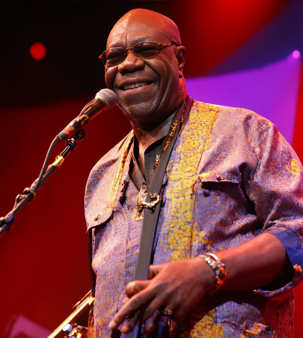 <lora:ManuDibango:1>A photo of Manu Dibango, proud, enjoying, beautiful, playful, 4k, highest quality, masterpiece