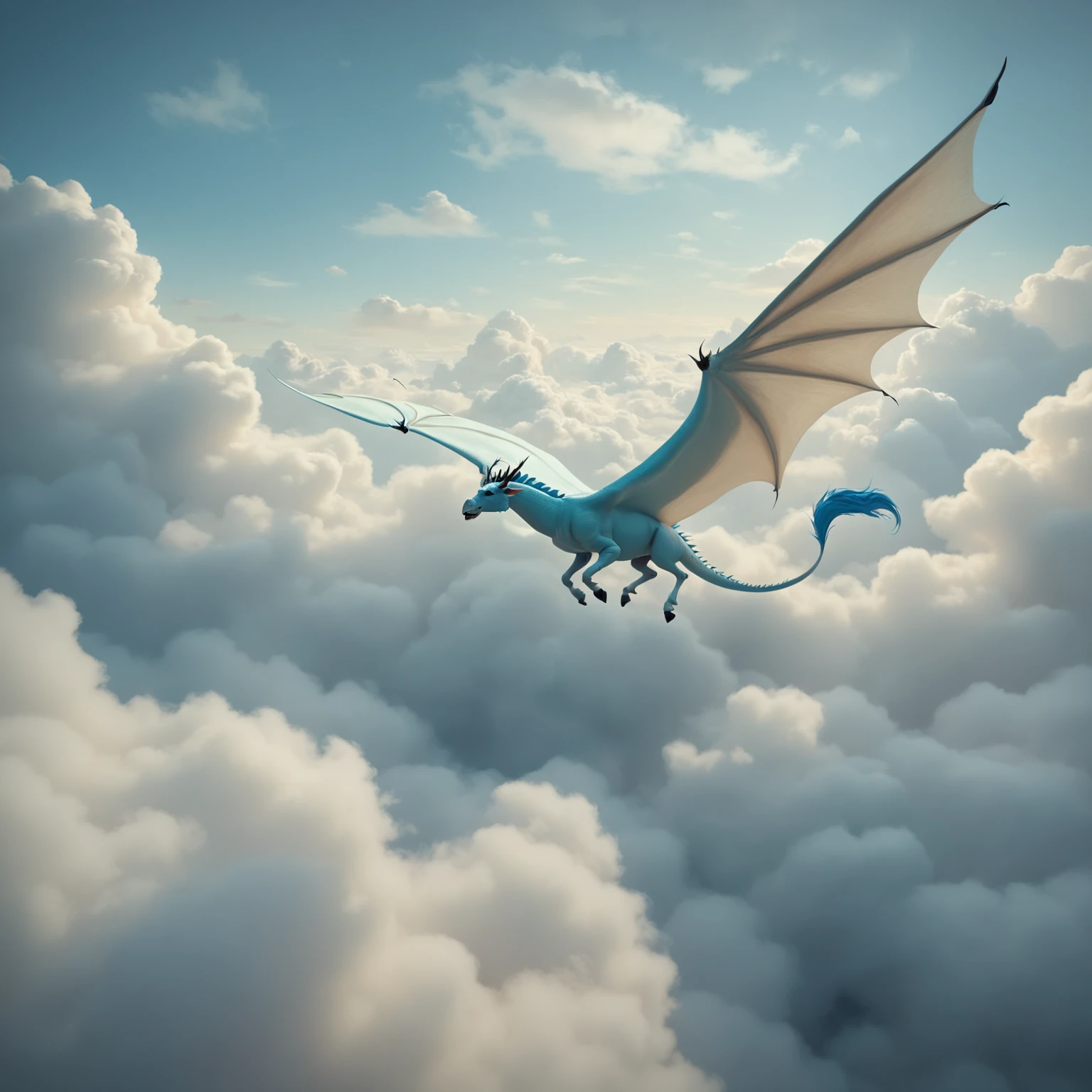 a djinn is flying through the air, clouds, <lora:elemental_plane_of_air_pony:1>, elementalplaneair, BREAK score_9, score_8_up, score_7_up, best quality, masterpiece, 4k, prefect lighting, very aesthetic, zPDXL