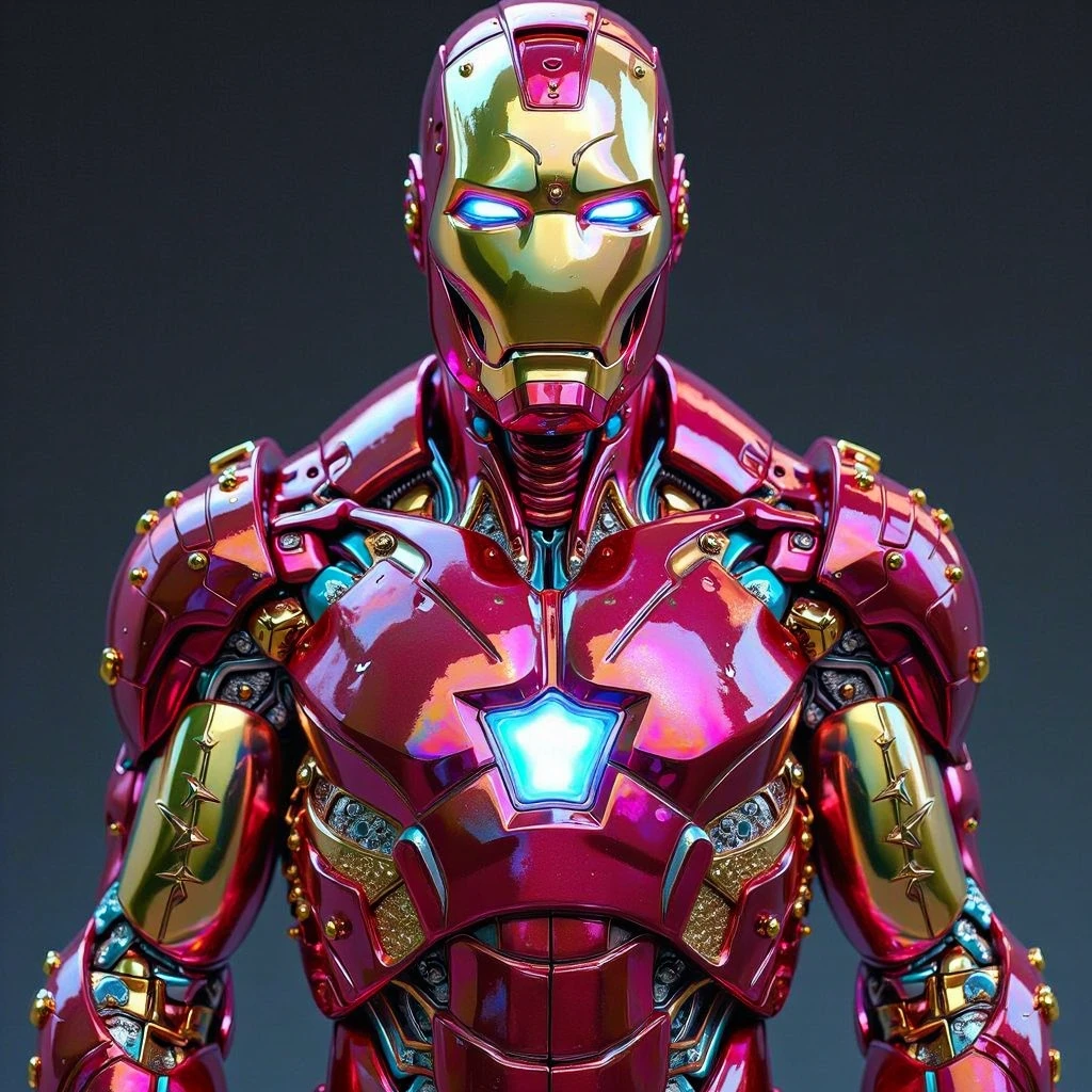 glittervip_style , (iron man :1.3) , masterpiece, best quality, very aesthetic, absurdres