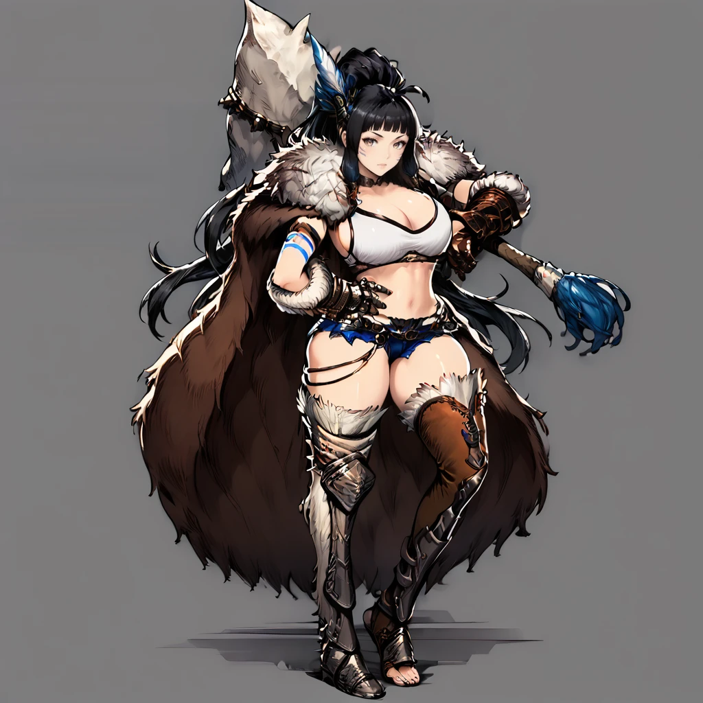 yoshida akihiko, 1girl, bravely default: flying fairy, bravely default \(series\), Nier, final fantasy, purple eyes, ponytail
