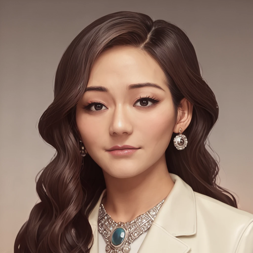 score_9, score_8_up, score_7_up, source_anime, professional photograph of  karen woman, facing the viewer, long hair, wavy hair, wearing an elegant dark dress, posing at a gala in a palace, earrings, light makeup, portrait, up close, dark lighting, looking at the viewer, elegant background, <lora:Karen Fukuhara Pony-000006:1>