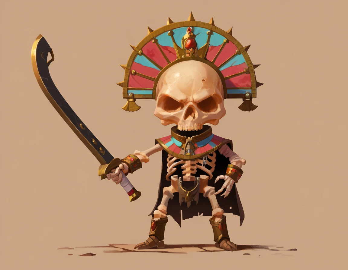 score_9, score_8_up, score_7_up, 2d, chibi,
TombGuard, crown, skull, skeleton, holding sword, solo,
<lora:TombGuard_PonyXL:0.9>