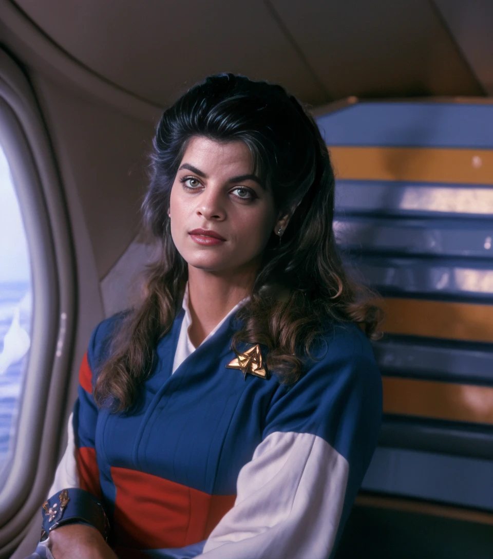 <lora:KirstieAlley:1> A photo of Kirstie Alley,as a captain on a big ship, 4k, highest quality, masterpiece