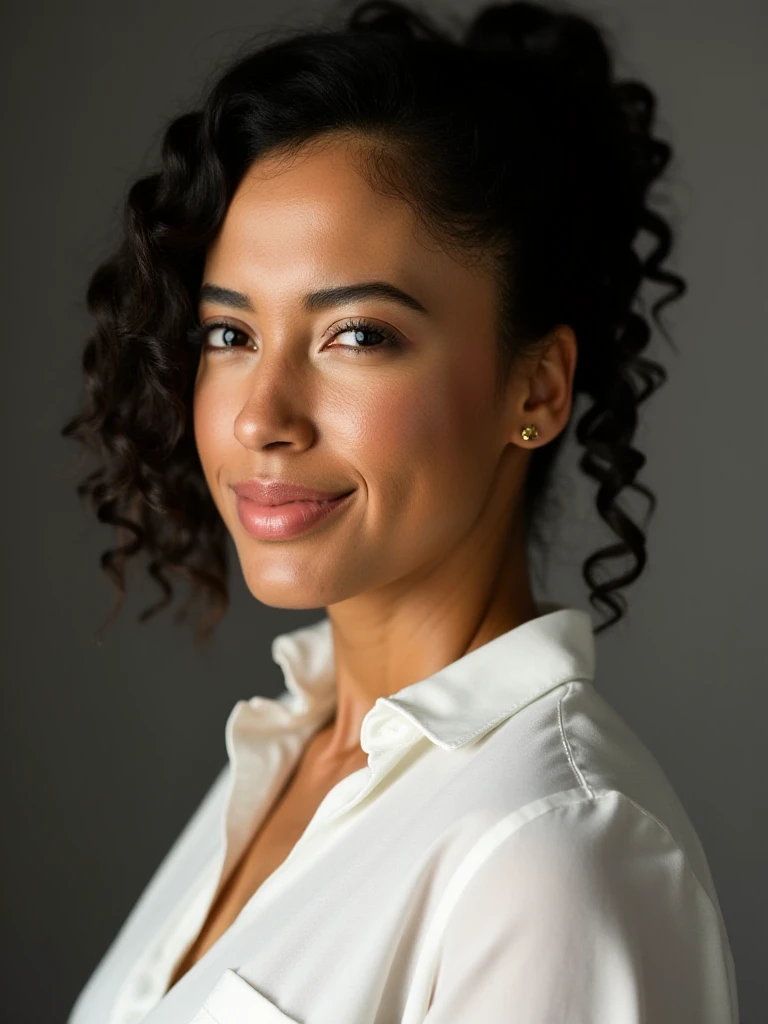 Photo brute, (effet large:1.2), afro-american:1.3, detailled eyes:1.1, DSLR, softlighting, (cheveux noirs:1.1), sitting in an office with a cup of coffee, Photo of Belle fille métisse, attractif, A mixte -peau de race, Photo dans le bureau assise , curly hair, High detail, mise au point nette, dramatique, Real photo of a beautiful 22-year-old Métis woman, Huge-breasts, charme, realistic skin, realistic face, sauvage, en forme, extase (beautiful detailed eyes), (beste-Qualit), (super detailed), (face detailed), (pose dynamique), Canon EF 85mm f/1.2 L II USM, A woman sitting with her coffee in a restaurant, with a white jacket and red lips, Focus sur l'expression du visage, sitting in a Parisian café, photo-realistic, ultra-realistic, ((Realistic natural skin texture) ), sourire, jeune fille de belle et souriante 22 ans, longs cheveux noirs, seductive face, sparkling eyes, Well-dressed woman, (décolleté), Specificities (Textures ! , cheveux! , briller, couleur!! , beste-Qualit, Grumeleux, ultra fou, natural lighting, pose dynamique, Hyperrealistic, realistic lighting, high contrast, Perspective dramatique, thin very curved eyebrows ,Regarder le spectateur, Mensonge immense sourire, ((peau claire,):1.4), gros seins, objectif zoom 200 mm f/1.4 (photoreallistic:1.2) (beste-Qualit) (detailed skin:1.3) (Complex detail) (8k) (Hdr) (Film analogique) (Canon D5) (Lighting kinematics) ( mise au point nette), Perspective dramatique, natural lighting, volumetric shading, pose dynamique, Hyperrealistic lighting, Realstic, portrait, femme attrayante, African-American girl, gros seins naturels, grosses hanches, gros cul, (grain du film :1.1) , (Dressed in a silver satin dress, sans manches:1,3)), (Silver satin dress), (Very thick poles) Souriant, Porter un haut de marque (Very thick bust),Seins naturels gigantesques, tatouages et piercings, grosse poitrine, jeune extremement belle, Serious combination complexion,