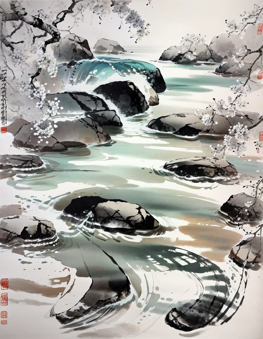 best quality,masterpiece,  
 <lora:Modern Chinese Ink Painting:1.2> modern chinese ink painting, ç¾ä»£ä¸­åå·¥ç­æ°´å¢¨ç«