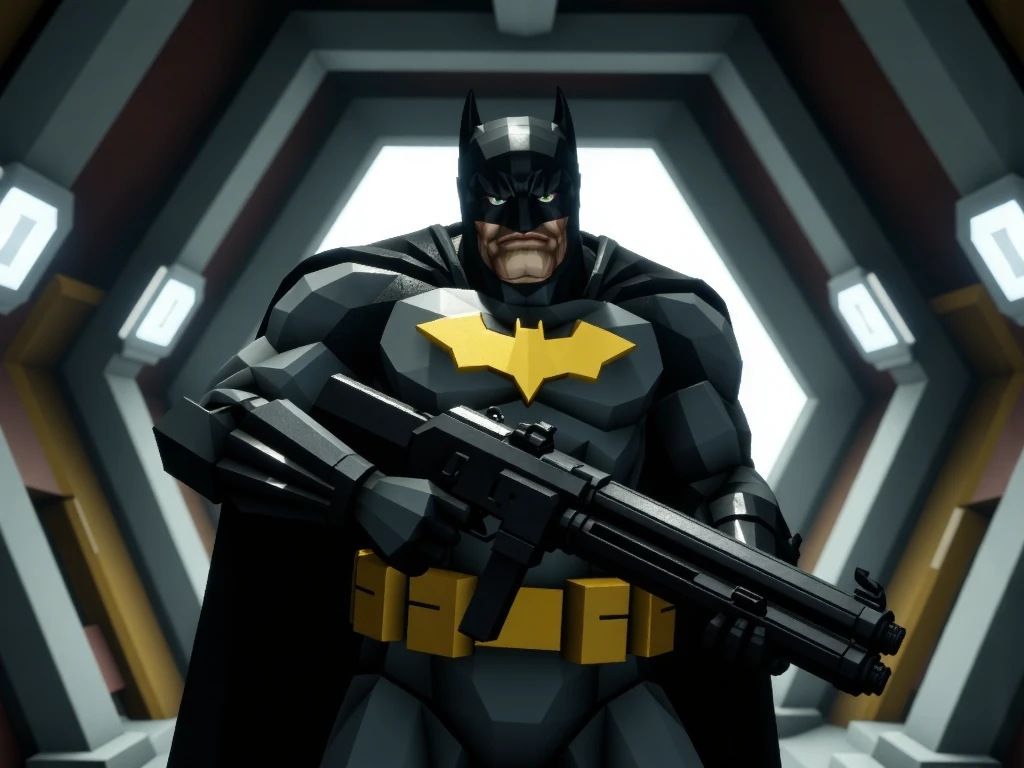 batman, holding a heavy weapon, in a space station
 <lora:DeepRock-FLUX-V2-000006:1.0>  deeprock