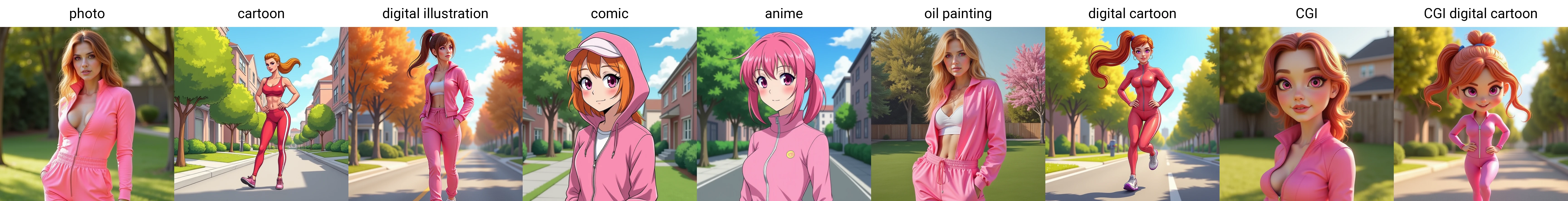 photo of  Blossom in a jogging suit in the suburb,  <lora:PPGBlossom:1>