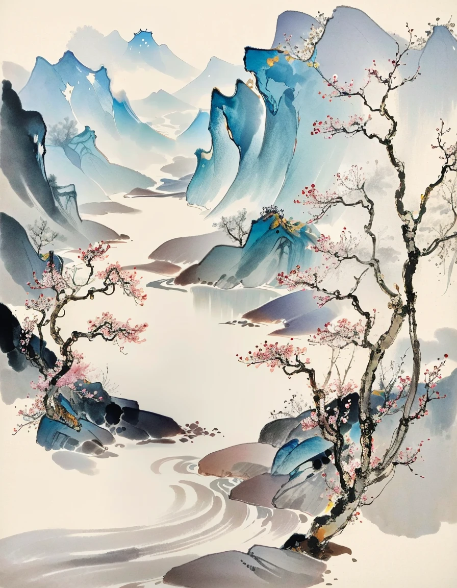best quality,masterpiece,
modern chinese ink painting, ç¾ä»£ä¸åå·¥çæ°´å¢¨ç«
<lora:Modern Chinese Ink Painting_V02:1>
__flower__ __flower bloom