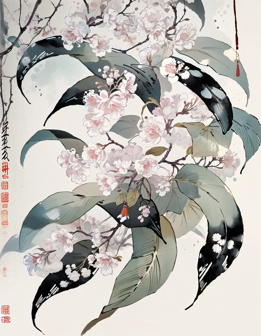 best quality,masterpiece, solo.
<lora:Modern Chinese Ink Painting:0.9> modern chinese ink painting, ç¾ä»£ä¸åå·¥çæ°´å¢¨ç«
Tassel flower flower booms