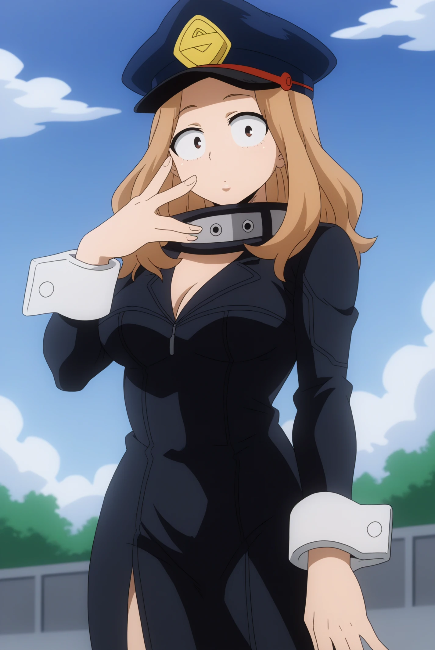 Utsushimi_Camie, solo, Pop Star Concert Dress <lora:My_Hero_Academia-Utsushimi_Camie-PDXL:0.8>