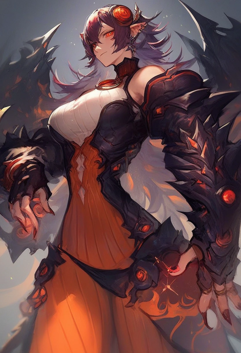 (Hellfire:1.3), Full body, Illustration, filmisches Licht, high resolution, best quality, Ultradetailliert, Meisterwerk,
