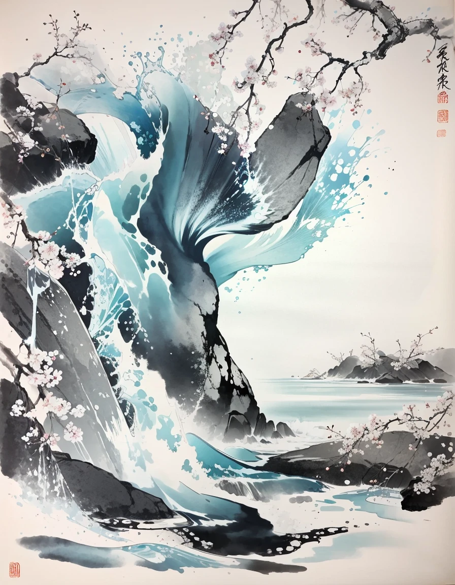 best quality,masterpiece,
<lora:Modern Chinese Ink Painting:0.8> modern chinese ink painting, ç¾ä»£ä¸åå·¥çæ°´å¢¨ç«