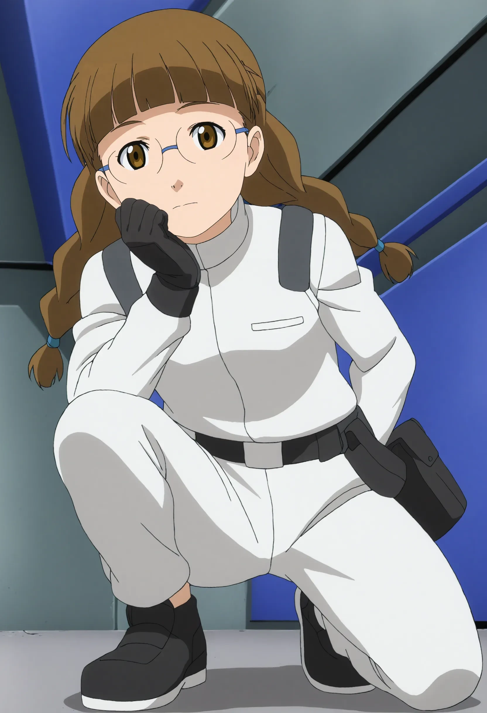 <lora:Hyper-SDXL-8steps-lora:1> <lora:Fixhands_anime_bdsqlsz_V1:1> zPDXL2, score_9, score_8_up, score_7_up, source_anime, intricate details, perfect anatomy BREAK
outdoors, city, tokyo, japan, audience, crowd, on one knee, hand on ground, elbow on knee, looking at viewer, Relieved, Mouth turned up slightly, eyes wide open, and a relaxed jaw., 1girl, solo, solo focus,
<lora:GAGE-remi_ruth_XL(pony)v10:1> gage-remi, brown hair, low twin braids, brown eyes, glasses, gage-remi outfit, white dress, black gloves, belt pouch, white pants, black shoes,