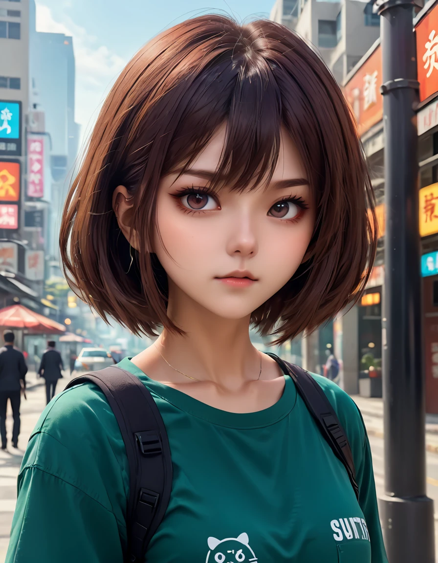 anime artwork GTA-style artwork cinematic film still (Source_anime:1.7),1girl,solo,<lora:SUYA_TAT:1>,<lora:Anime_detail_eye:1>,hair between eyes,bob cut,medium hair,medium breasts,casual,expressionless,lamppost, . shallow depth of field, vignette, highly detailed, high budget, bokeh, cinemascope, moody, epic, gorgeous, film grain, grainy . satirical, exaggerated, pop art style, vibrant colors, iconic characters, action-packed . anime style, key visual, vibrant, studio anime,  highly detailed