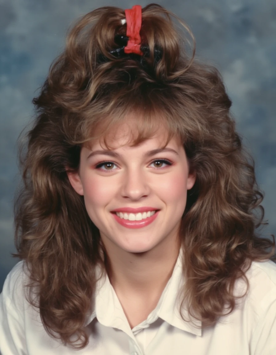<lora:80s_flux:1>,80slora,photography of a embarassing highschool portrait,