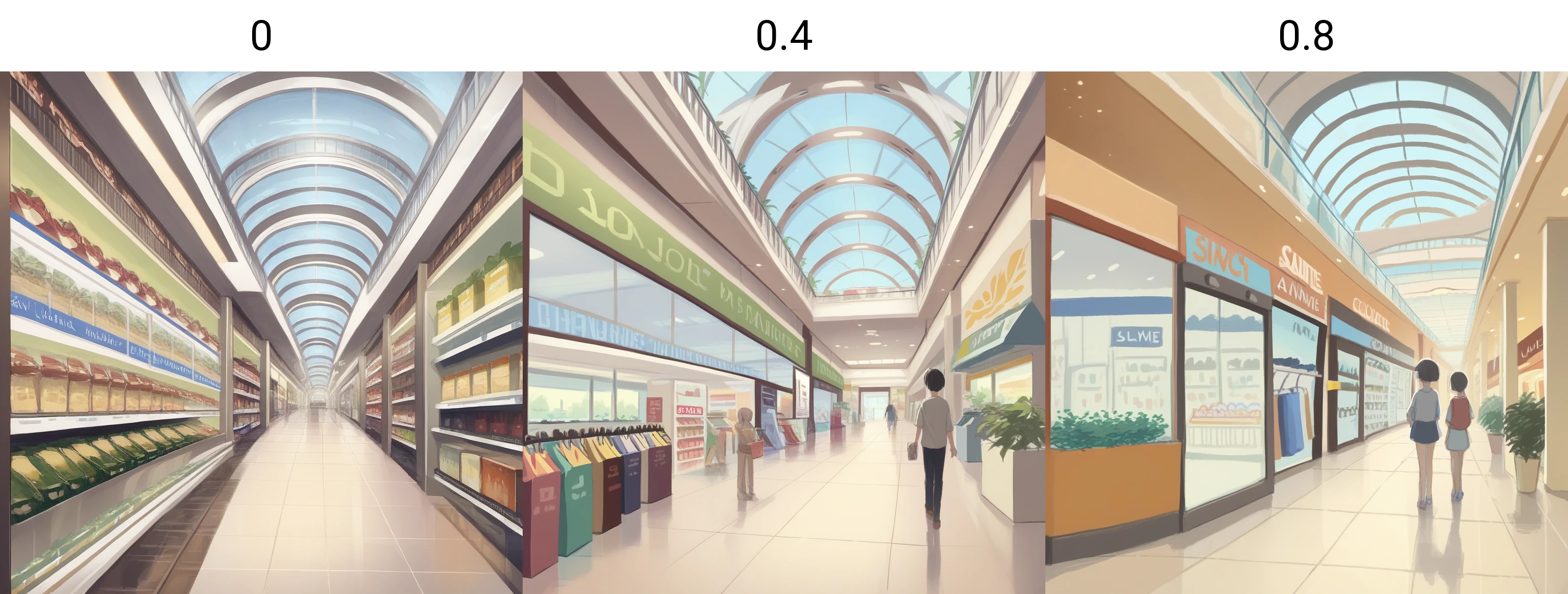 score_9, score_8_up, score_7_up, score_6_up, score_5_up, score_4_up, zPDXL2,source_anime,rating_questionable, scenery,<lora:Shopping_Mall:0> m4ll, indoors, skylight, shopping mall