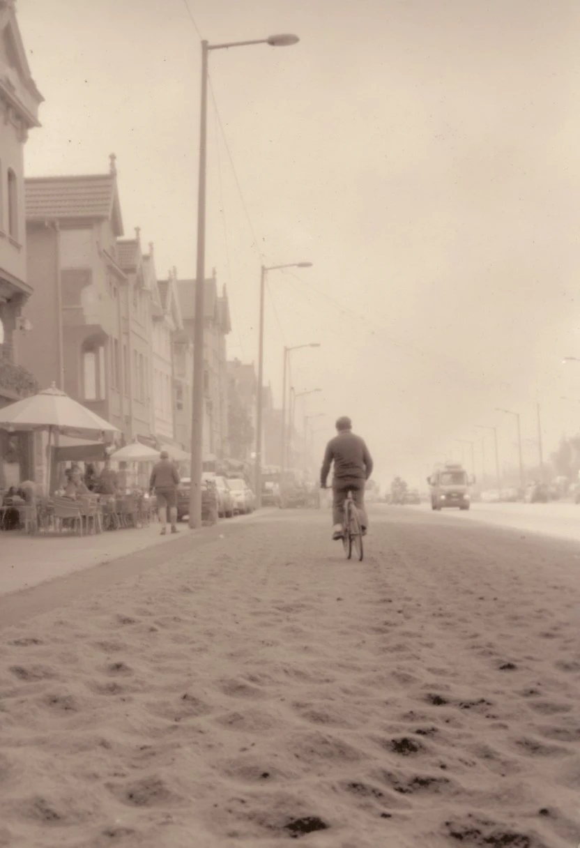 lith_agfabrovira_BH21_FLUX, a foggy beach in sri lanka,  film grain, soft shadow