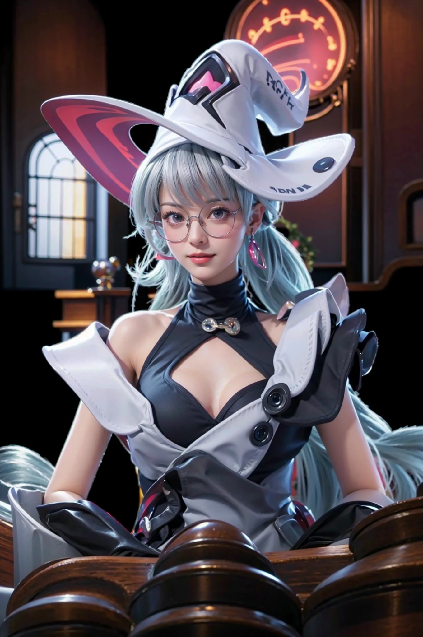 <lora:Airi_Black_Magician_AoV_Model_LoRA:0.4>, Airi Black Magician, cat, black cat, smile
 , <lora:circle-glasses_v1.1:1>, ((circle-glasses)), best quality, ultra high res, (photorealistic:1.4), masterpiece, real life skin, hyper real