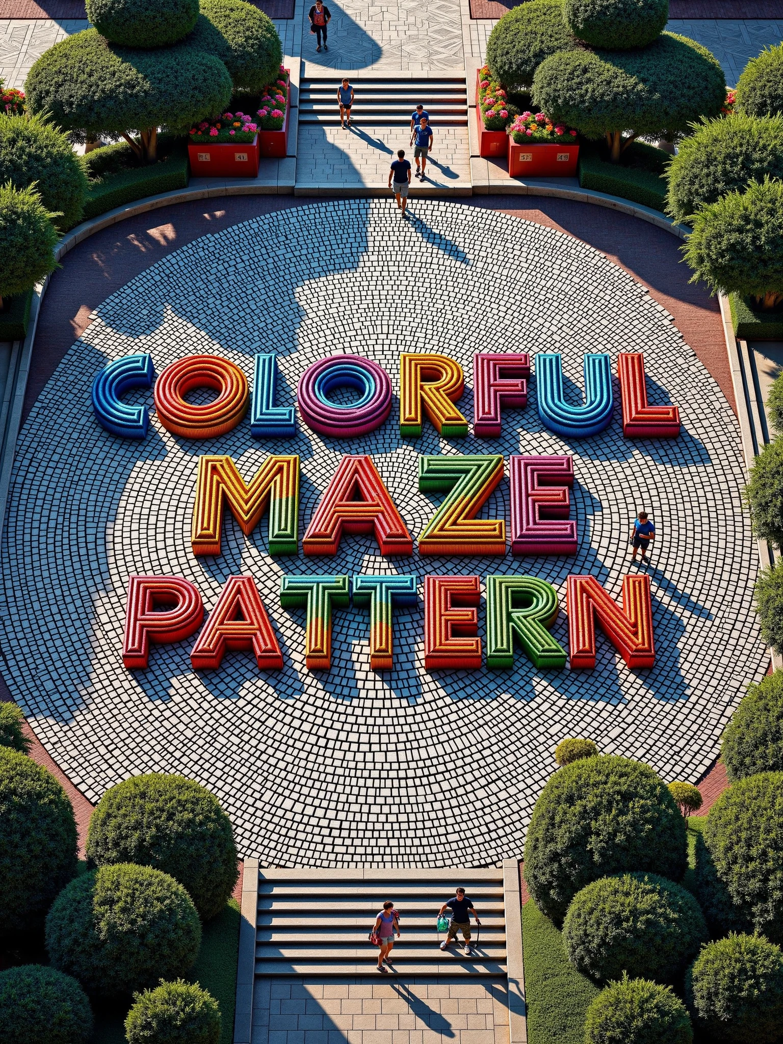 Colorful Maze Pattern FLUX & SDXL FLUX