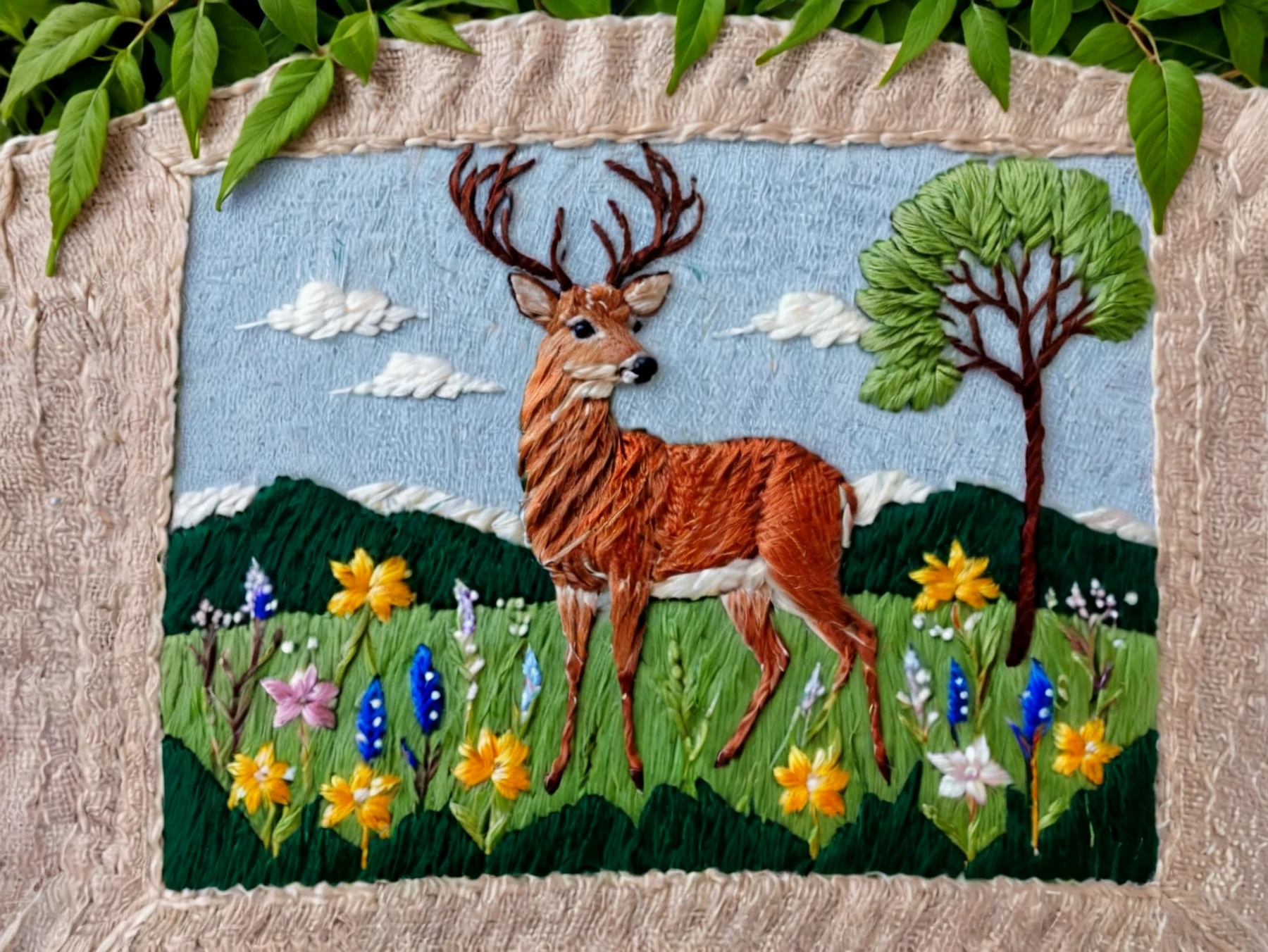 Made of threads. A deer in a meadow.
<lora:Threads01-02_CE_SDXL_32x16x180x1bOT:1.4> thrdsCE