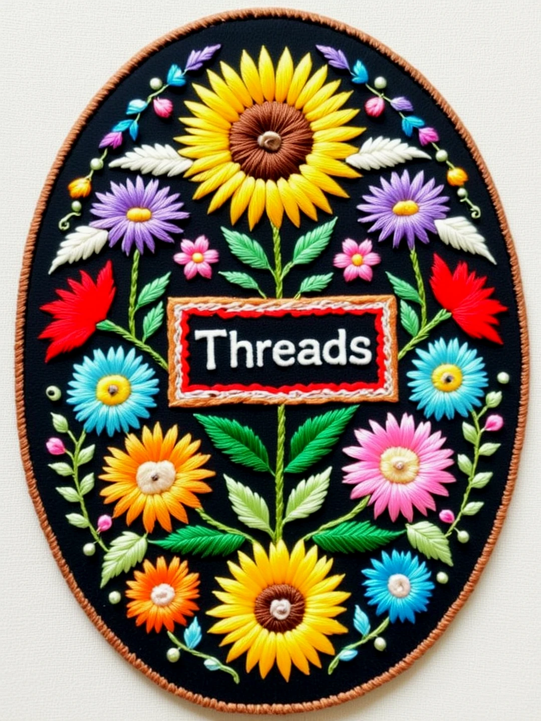 Embroidery. A sign "Threads".
thrdsCE
