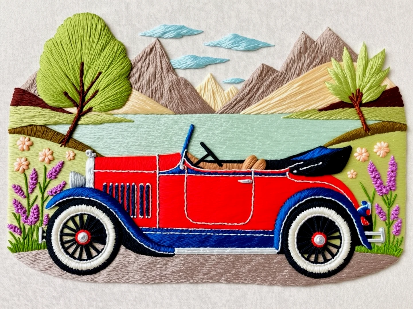 Embroidery. A vintage car.

thrdsCE