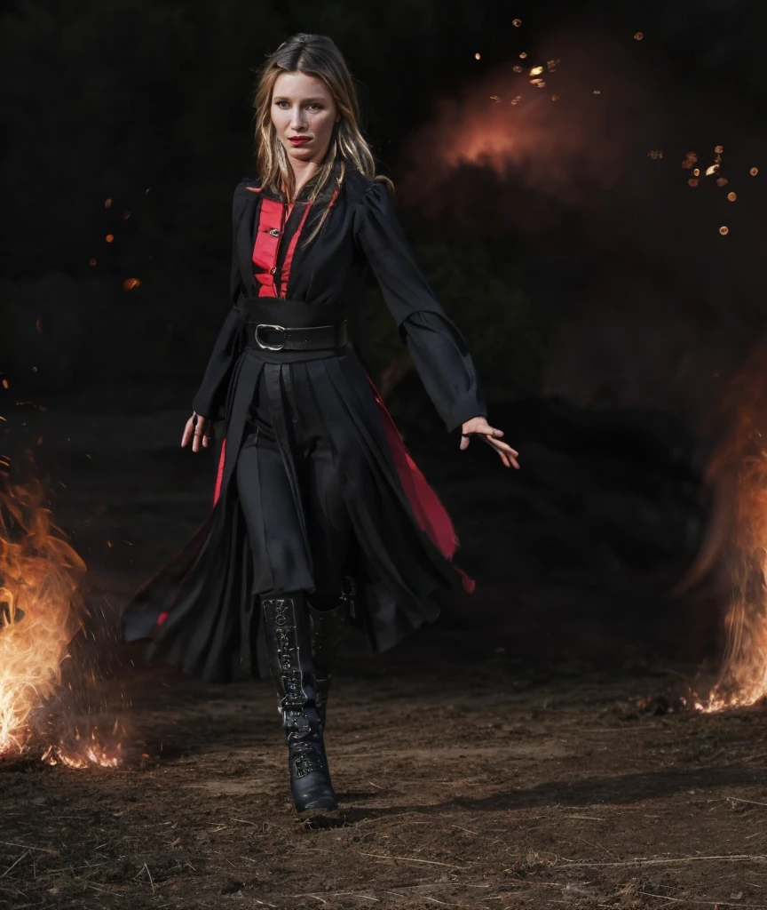 a professional absurdres sharp focus intricately detailed portrait (photograph:1.2) of a beautiful (Annabelle_Wallis:1.1), 
wearing a sthoutfitV2, running across a debate stage throwing fire,
 <lora:Annabelle_Wallis-SDe14:0.8> <lora:sthoutfitV2:1>