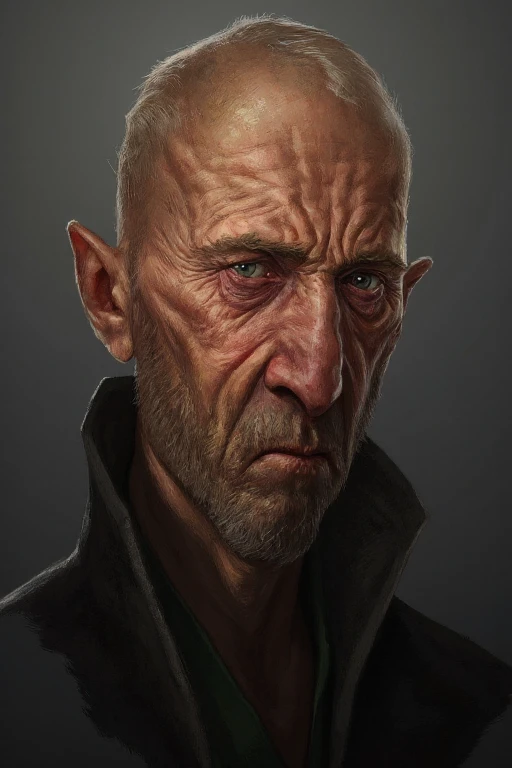 D_Hstyle, a elderly  man with a serious look on his face