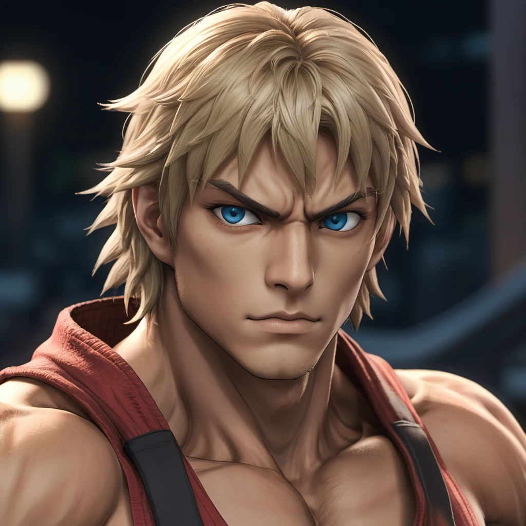 1boy, man, KenSFXL <lora:KenSFXL:.8>, (anime, masterpiece, intricate:1.3), (best quality, hires textures, high detail:1.2), (4k),(incredibly detailed:1.4),UHD, 8K, ultra detailed