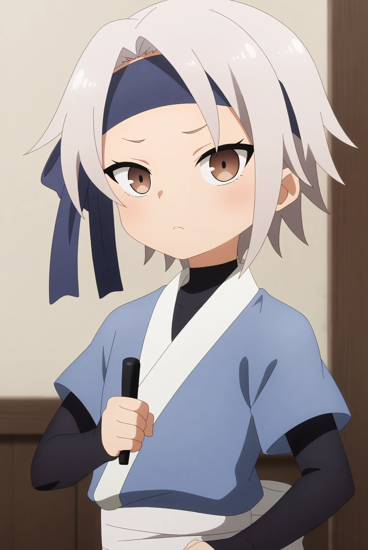 Higiri, blue headband <lora:Kunoichi_Tsubaki_no_Mune_no_Uchi-Higiri-PDXL:0.8>