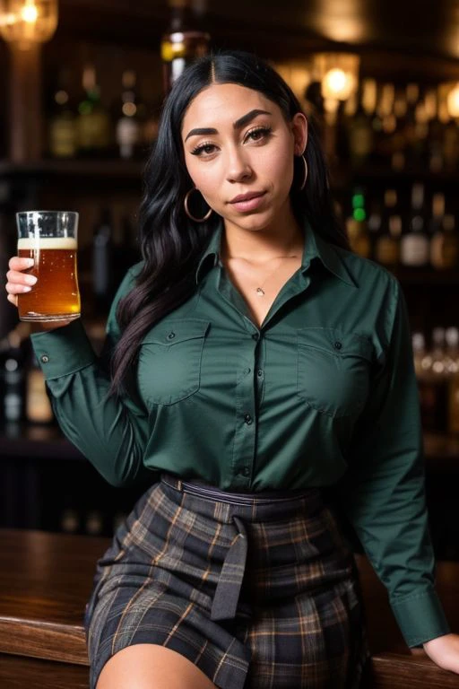 DEN_jjuliju_SG,
(working in a dark atmospheric bar, working behind the bar, pulling pints, bar, dark wood bar, atmospheric, wearing a shirt and tie and skirt:1.2),
bokeh, f1.4, 40mm, photorealistic, raw, 8k, textured skin, skin pores, intricate details  <lora:epi_noiseoffset2:1>, epiCRealism <lora:ClothingAdjuster3:-1>