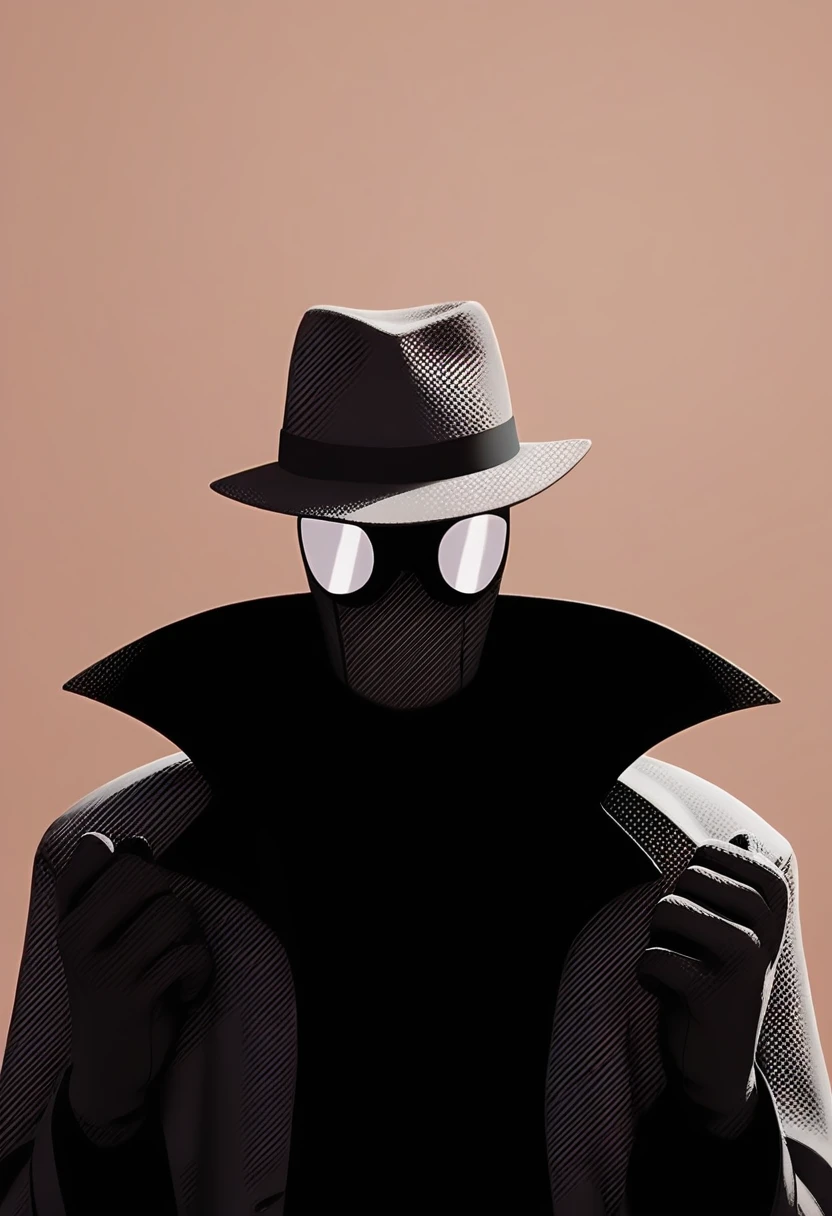 score_9, score_8_up, score_7_up BREAK smnoir, 1boy, hat, fedora, trench coat, upper body, black gloves, mask, goggles, solo, male <lora:Spider-Man_Noir_-_Character_LoRA_PonyXL:0.7>