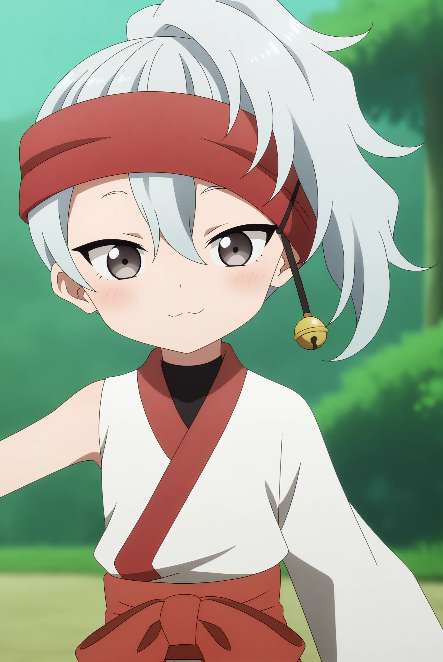 Uikyou, red headband <lora:Kunoichi_Tsubaki_no_Mune_no_Uchi-Uikyou-PDXL:0.8>