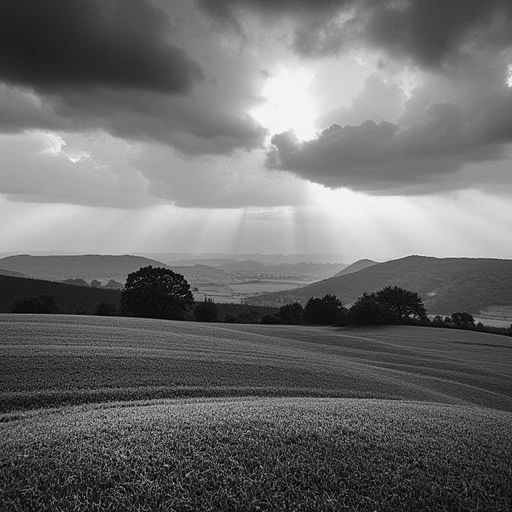 raymond depardon, trees, fields, storm, wind, horizon, heavy clouds