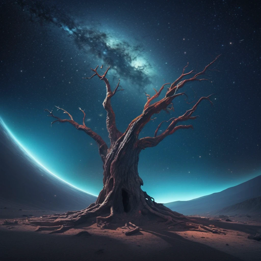 spacecraft in the flow of time, drifting, damaged, space, lost in galaxy, stars, nebula, meteor, stardust, asteroid, in orbit, zero gravity, slipping from the damage, entranceway destroyed, floating in the void, code has been dispersed dead_tree
protocol invalid, system gone offline, glow, sleek design, futuristic, complexity, colored space universe, asteroids,
despair, tragic, darkness, melancholy, loneliness, atmospheric, cinematic, spectacular, super slowmotion, best quality, masterpiece, absurdres, surreal, science fiction, futuristic, dramatic, epic, colorful, vibrant, detailed lighting, highly dramatic lighting, professional, ultimate detail level, visualy stunning, color contrast, unprecedented, extraordinary, innovative, experimental, visionary, boundary-pushing, beyond reality dead_tree