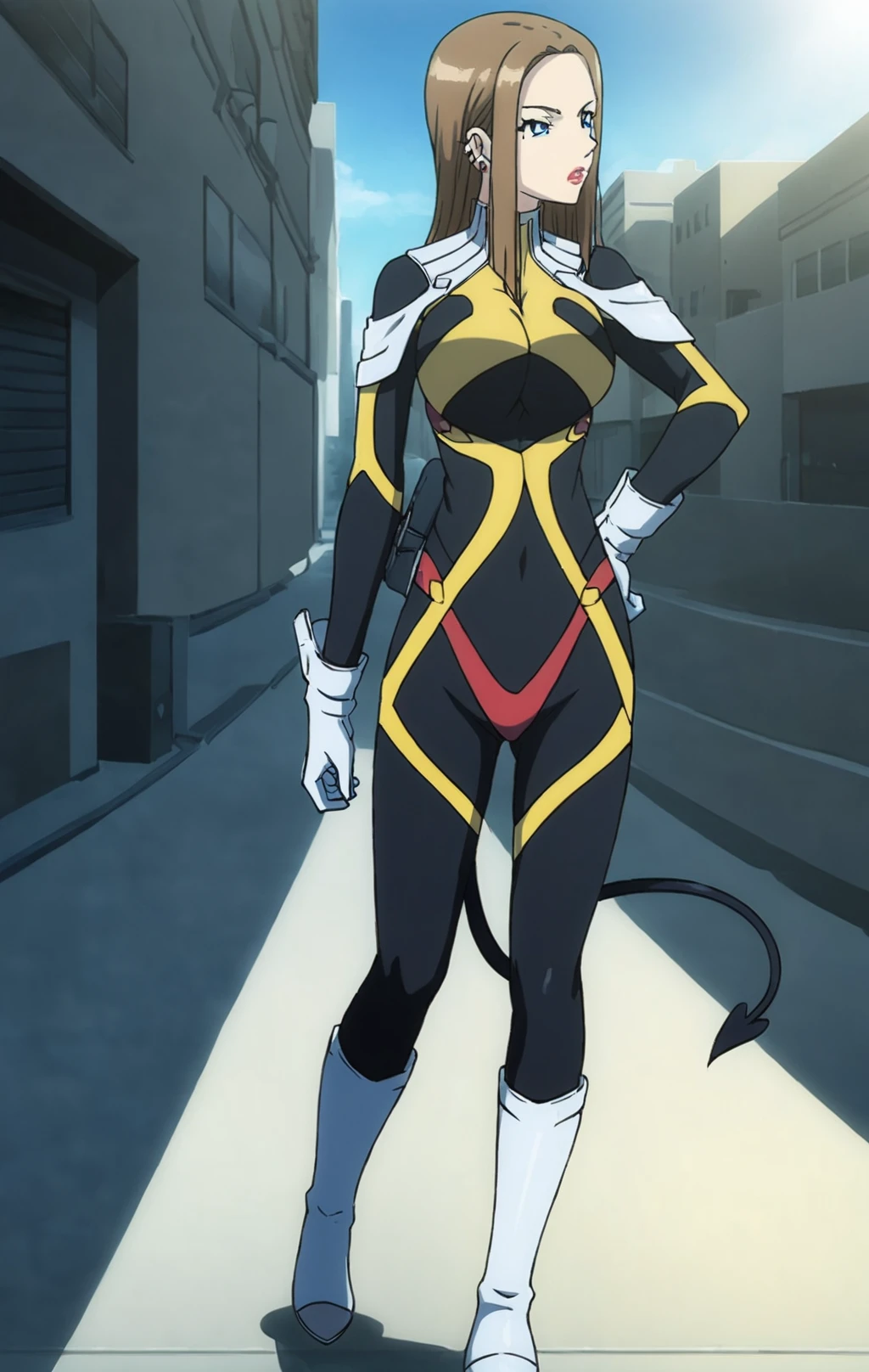 soifon, soifon, short hair, bangs, black hair, short hair with long locks, (black eyes:1.2), small breasts,(slender:1.2),Glare, (black leotard, taimanin suit, one-piece tan, elbow gloves, fur trim, fingerless gloves, frilled leotard, thigh boots:1.2),
dynamic pose, dynamic angles, looking at viewer,
(masterpiece best quality, 8k:1.2),(anime), high resolution, unity 8k wallpaper, (beautiful detailed eyes:1.2), extremely detailed face, perfect lighting, extremely detailed CG, (perfect hands, perfect anatomy),