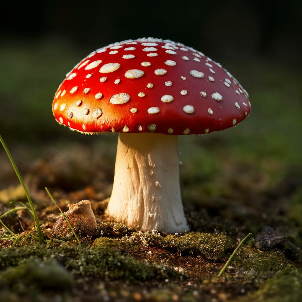 masterpiece, intricate photo, toadstool, photorealistic, highly detailed, sharp focus, high resolution, best quality, colorful, cozy outdoor lighting, 8K, <lora:toadstool:0.5>